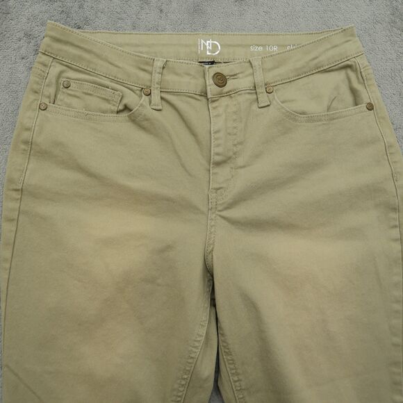 New Directions Jeans Women's Size 10R Beige Mid-Rise Skinny Denim 26" Inseam - Picture 10 of 15